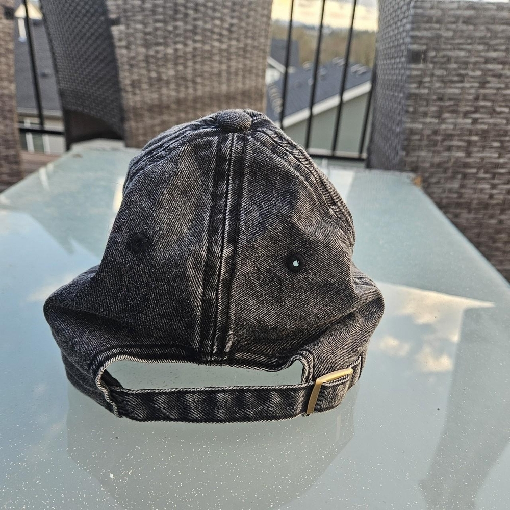 Embroidered 'F*** Your Feelings' Distressed Black Dad Hat - Picture 4 of 8